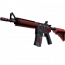Сувенирный M4A4 | Пиксельный камуфляж «Красный»